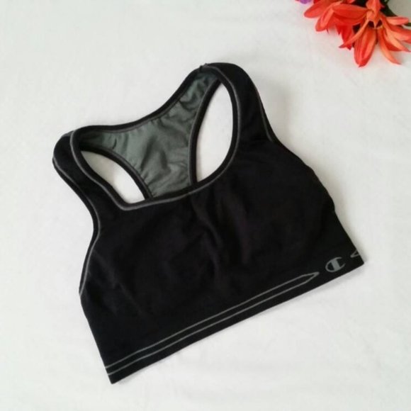 Champion Racerback Motion Control Sport Bra Size XS Black Reversible Underwire - Picture 6 of 6